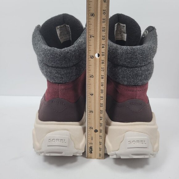 Sorel Kinetic Breakthru Conquest Women's Cinder Bloodstone Boots US Sz 9.5 NWOT - Picture 9 of 10